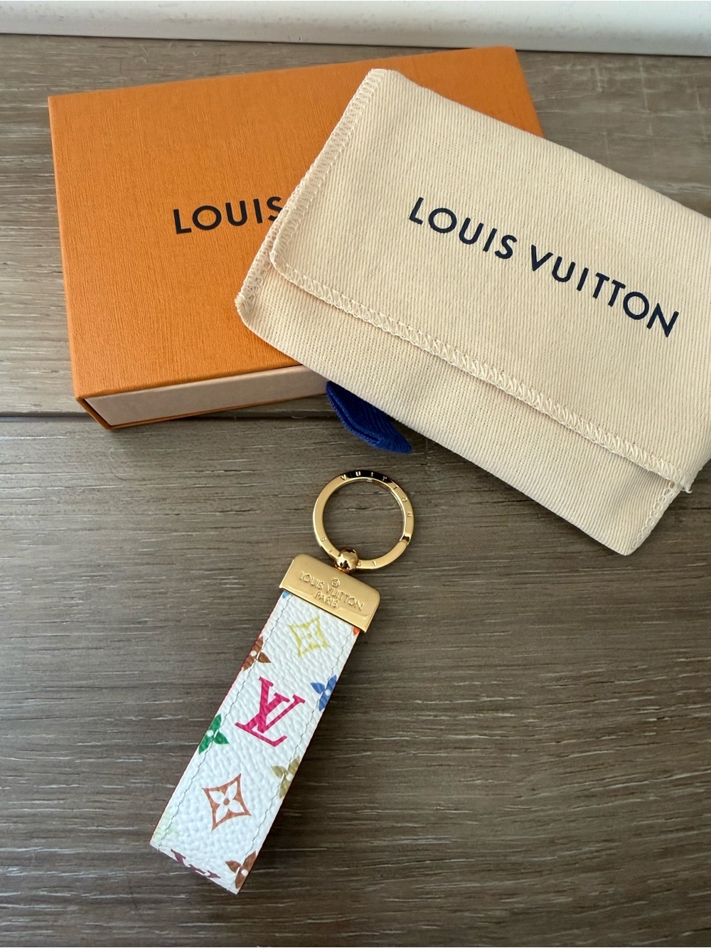 New! Louis Vuitton LV × TM Dragonne Key Holder